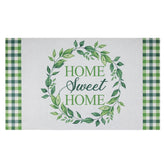 Home Sweet Home Gingham Doormat 18" X 30"